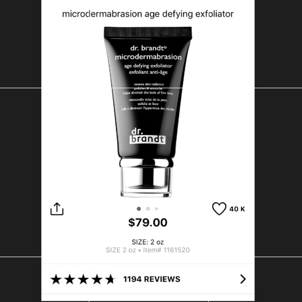 Dr. Brandt Microdermabrasion anti-age exfoliant